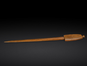 Shiluk Headrest and Club South Sudan Wood Late 19th Century Stephane Brosset Collection